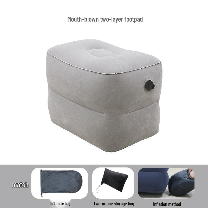 Portable Inflatable Footrest for Travel & Office