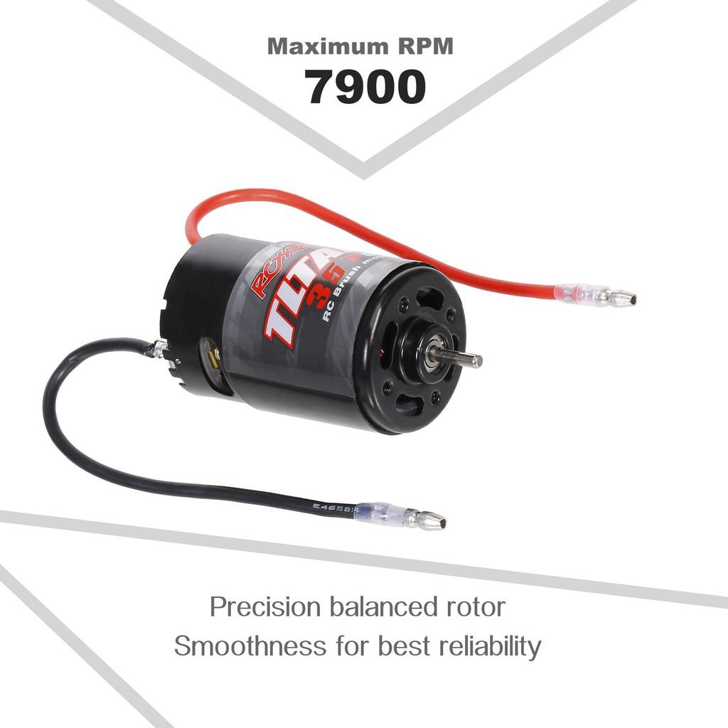 550 35T kartáčovaný motor pro RC 1/10 axiální SCX10 RC4WD D90 pásový horolezecký tahač Tamiya přívěs RC auto