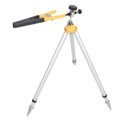 Adjustable Tower Ruler Tripod, Convenient for Total Station Prism Pole Support, Aluminum Alloy, 62-88cm High, Lightweight for Ground Surveying