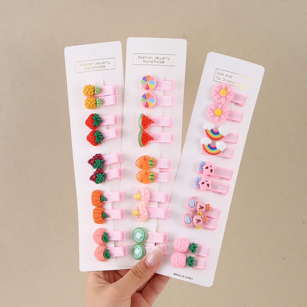30Pcs Set Baby Hair Clips Cartoon Bows Flower Girls Hairpins Sweet Children Clips Barrettes Baby Hair Accessories