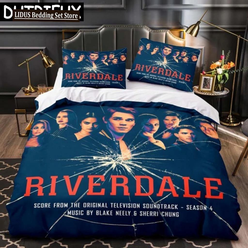 Movie Riverdale Bedding Set Teens Boys Duvet Cover Set With Pillow Cover Comforter Set Single Queen King Full Size Duvet Cover