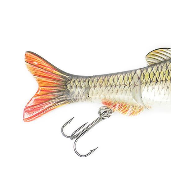 5 Segments Vivid Lure Life-like Sharp Fishing Hook