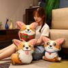 Niedlicher Corgi Überwurf Kissen Plüschtier Puppe Kinder Bett Schlafkissen Puppe Mädchen Beruhigende Stoffpuppe