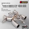 Stainless Steel Exhaust Pipe (Mid-Section, No Muffler) for Vintage Triumph Bonneville T100/T120 Motorcycles