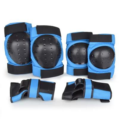 Kids Adult Skateboarding Roller Skating Safety Gear Set 6-Piece Knee Elbow Wrist Guards Protective Equipment