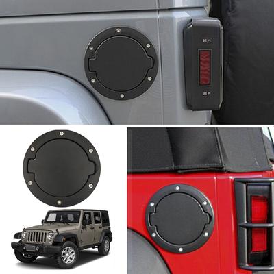 Siyah Yakıt Dolum Kapağı Kapağı Benzin Deposu Kapağı 2/4 Kapı 07-18 Jeep Wrangler İçin