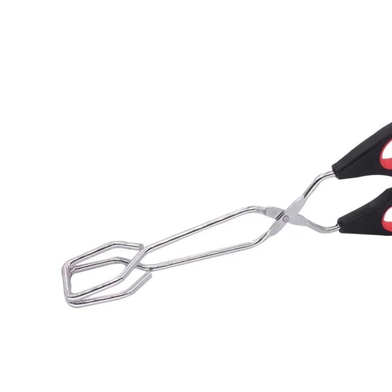 Barbecue Scissor Tongs Grilled Food Tong Long Handle Scissor BBQ Bread Roast Clip Kitchen Baking Tongs Rotisserie Grill Barbecue