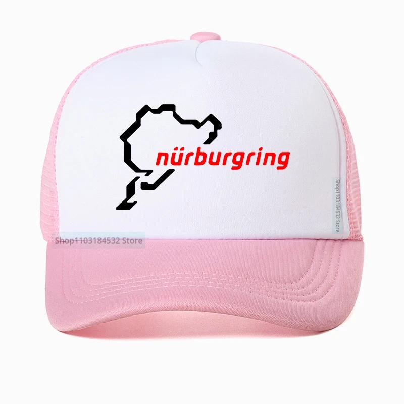 Stile Auto Corsa Strada Corsa Nurburgring cappello per Unisex Cappellino da Baseball da Corsa cool Rete Traspirante Cappellini Trucker Casquette Gorras