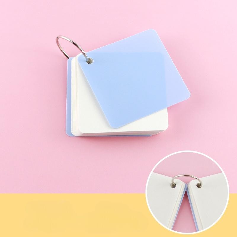 Portable Notebook Loose Leaf Notepad Ring Sticky Note for Staff Students Kawaii Stationery Diary Cards Style Brochure Pamphlet