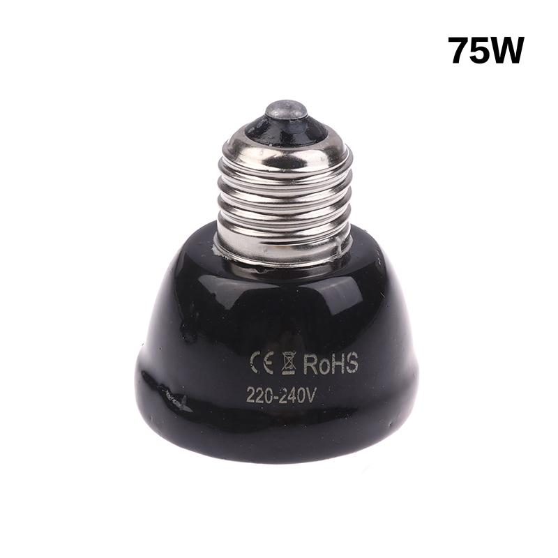 1Pc Reptile Pet Box No Light Far Infrared Ceramic Heating Lamp E27 Small Mini Heat Lamp 25W 50W 75W Mini Pet Heating Lamp