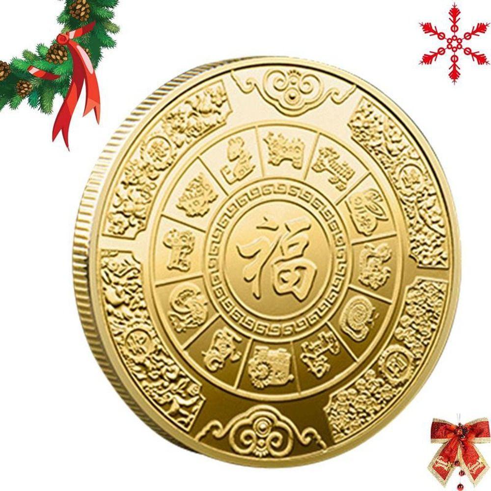 And Luck Rabbit Mascot Twelve Zodiac Decorative Collectible Rabbit Coin Souvenir Commemorative Coin