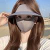 Women's Wide-Brim Sun Visor with Face Shield