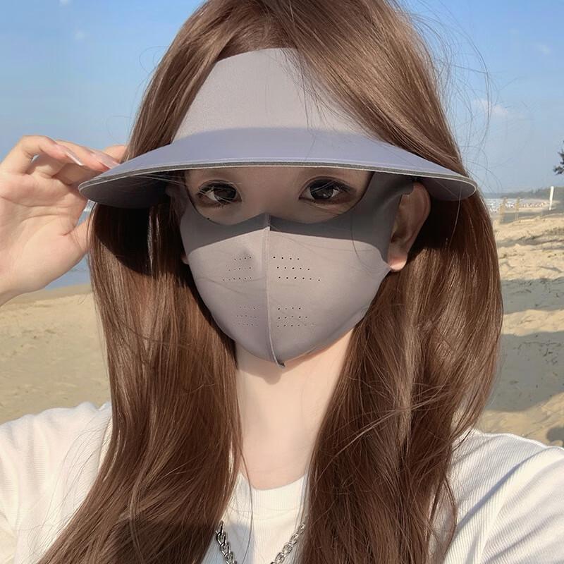 Women's Wide-Brim Sun Visor with Face Shield