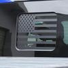 2015-2024 Ford F150 F250 F350 Back Middle Window American Flag Decal Sticker BLK