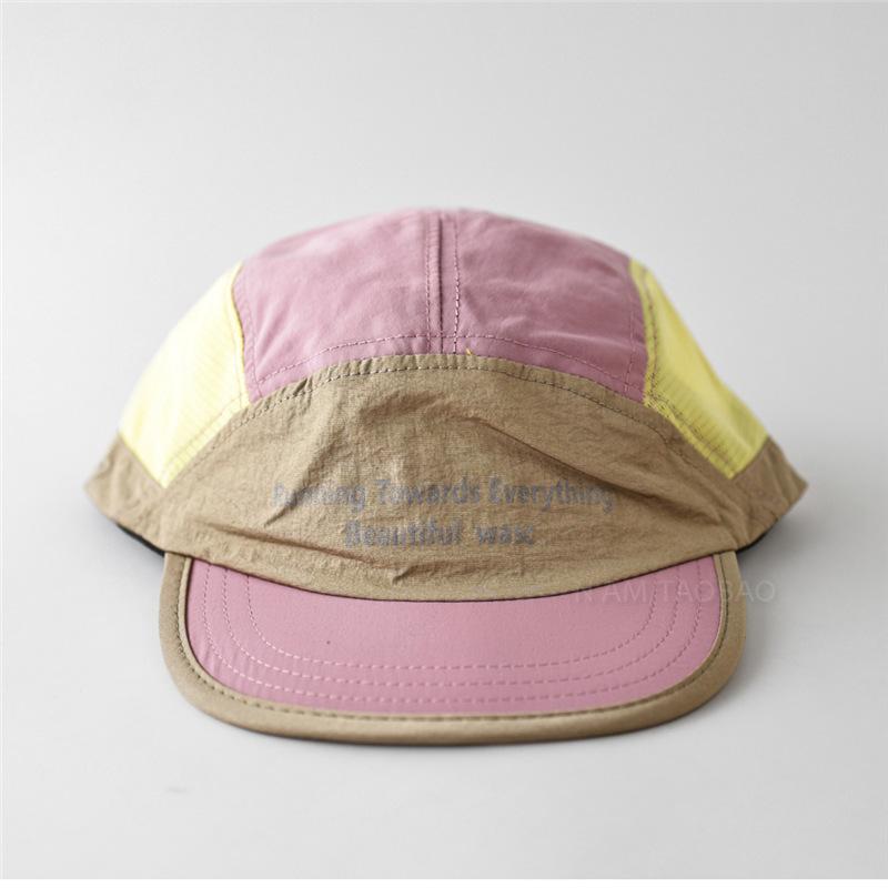 Fashion Hat summer new dopamine color matching quick-drying flat-brimmed baseball cap for men and women couples fashion trend versatile sun hat