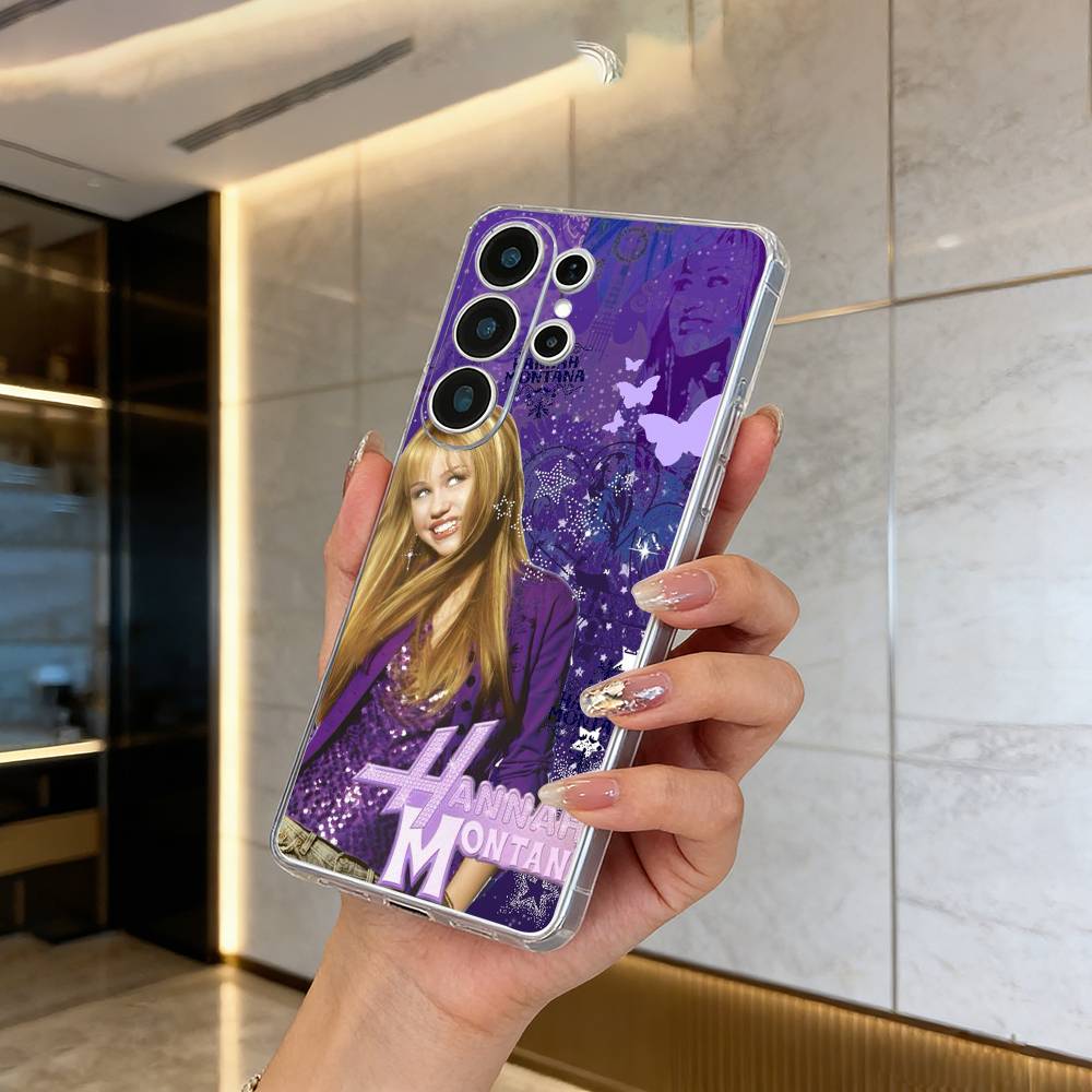

H-Hannah-M- Montana Clear Soft Silicone Phone Case forSamsung S25, S24, S21, S22, S23, S30, Ultra, S20, Plus Samsung S205G