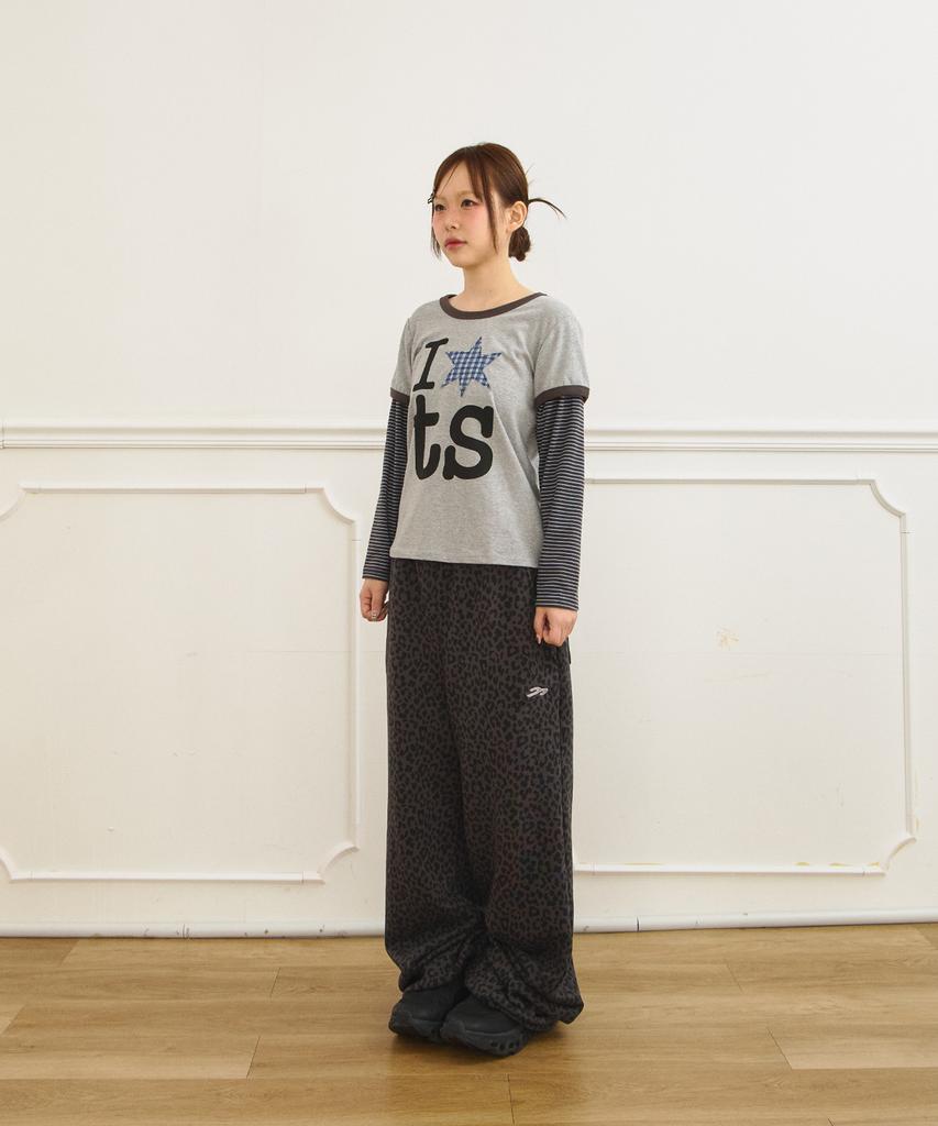 Tansanmageunesyum Juyoung X Tansan Studded Sweatpants (Leopard Charcoal)