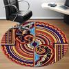 1pc Mandala Office Round Rug, Non-slip, Soft and Durable Office Rug for Interior Decoration, Perfect for Office, Beautiful Decoration Yy260324003