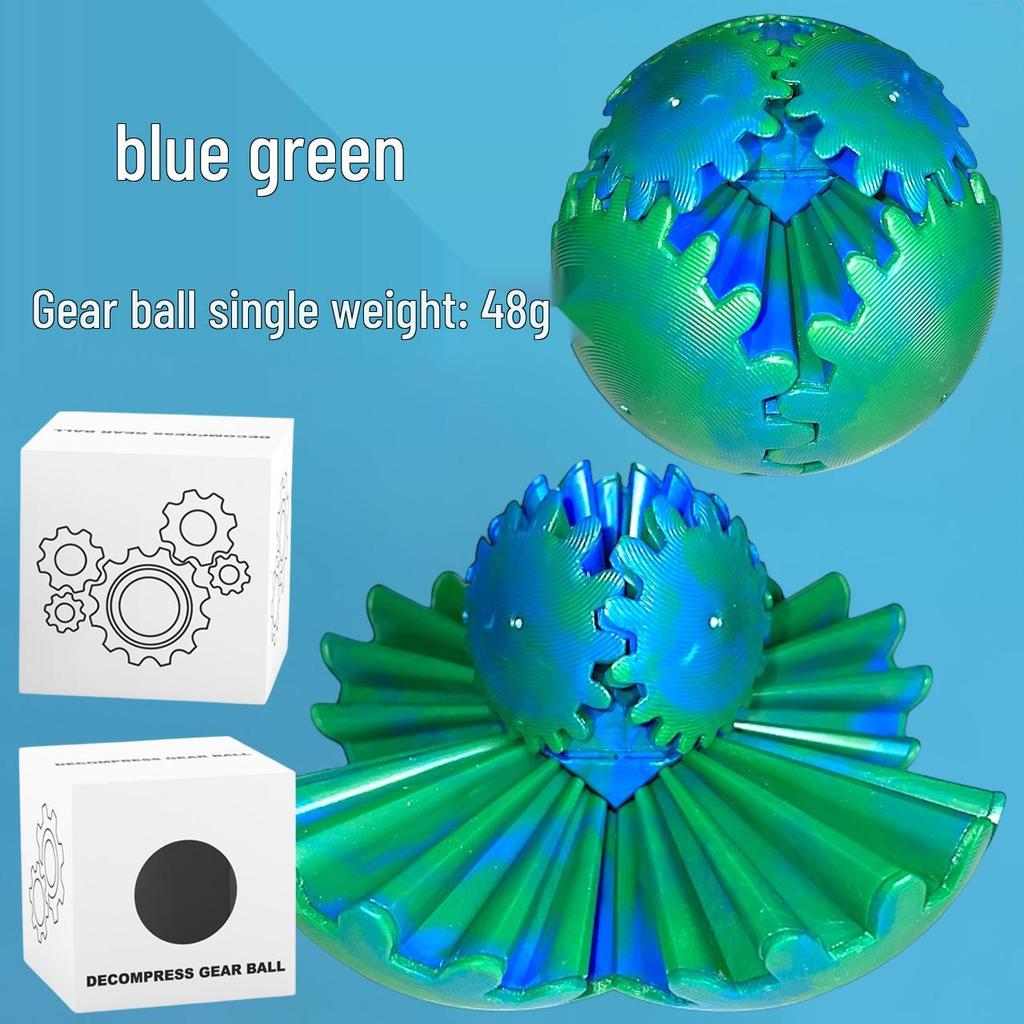 3D Colorful Gear Ball Figurine: Rotating Creative Toy for Kids