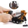 Engineering Vehicle Cement Mixer & Transport Truck Simulation Diecast & Toy Vehicles Sounds & Light Pull Back Car 1:50 Alloy Model