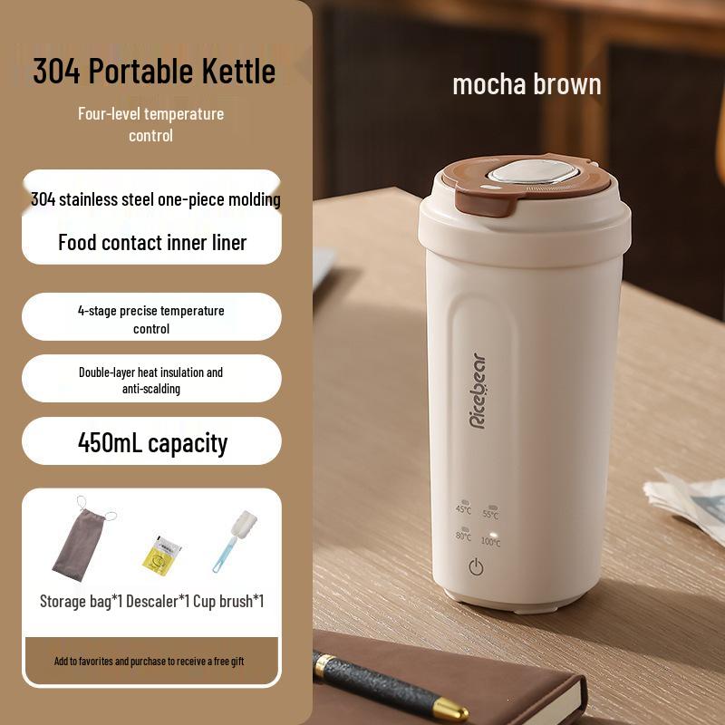 Compact Electric Thermos Kettle for Home, Office, and Travel