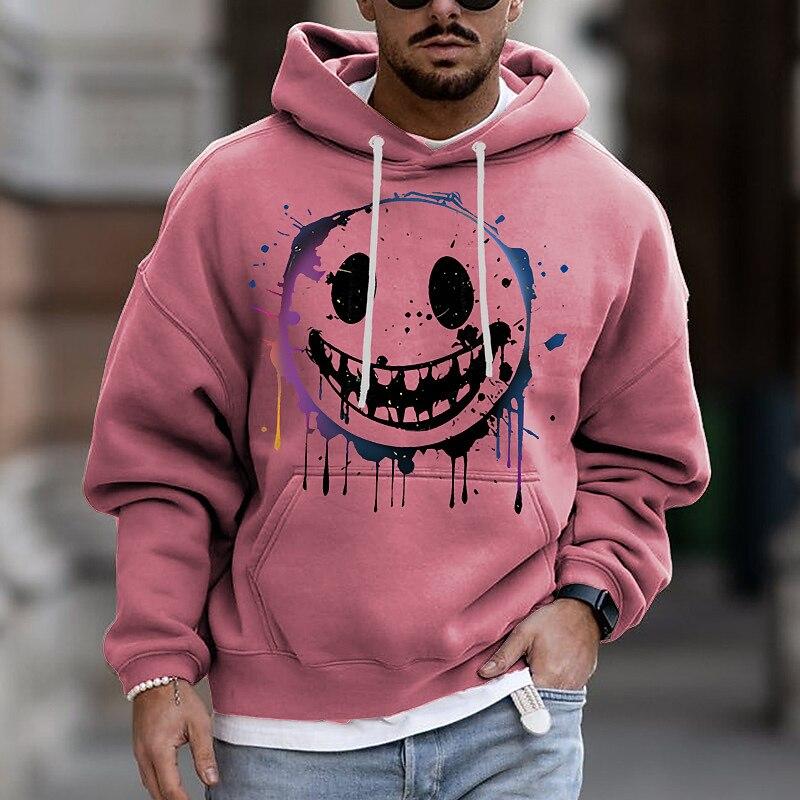 Herren Cartoon Grafikdrucke Kapuzenpullover Hoodies Sweatshirt Streetwear Designer Basic Lässig Lang