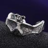 European and American Open Bat Ring Retro Alloy Ring Male Personalized Index Finger Ring Animal Hand Ornament Punk Jewelry