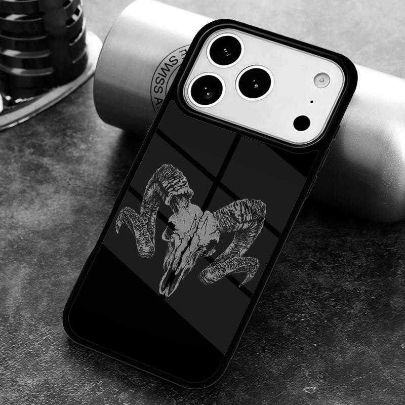 Satanic scary skull Phone Case For iPhone 17,16e,15,14,13,12,11,Mini,Pro,MAX soft Silicone Cover