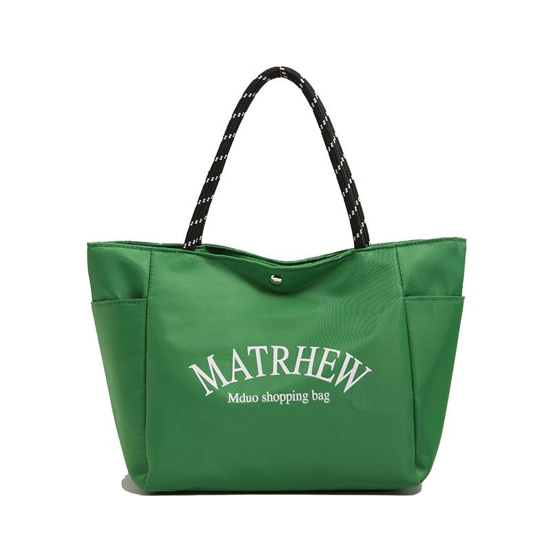 

Новая сумка конфетного цвета, модная повседневная сумка-тоут для поездок на работу, дорожная сумка через плечо большой вместимости зелёный