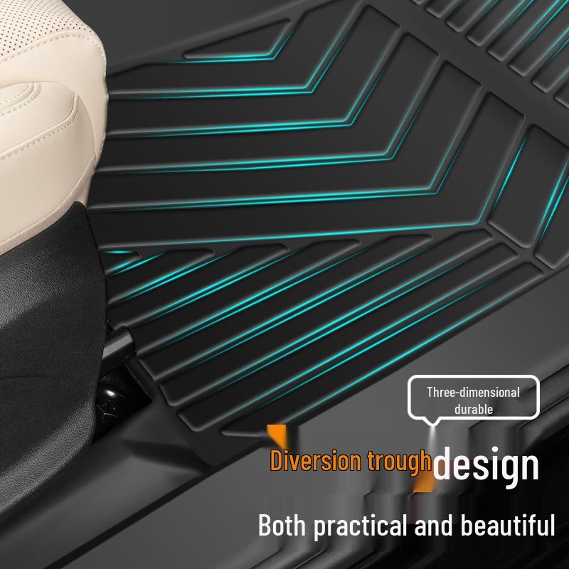 Full Coverage TPE Floor Mats for 26 BYD Song PRO Models - Custom Car Carpet Accessories
