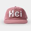 Hei Big Logo Felt Cap Dusty Pink
