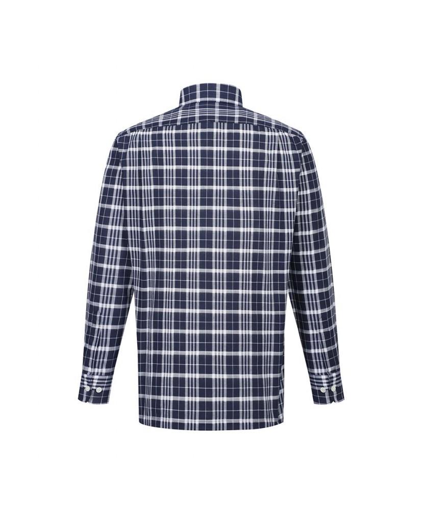 Dagseusyeocheu Easy Care Linen Blend Medium Check Shirt_Dms1Shcl112N1