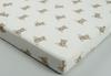 MUSLIN FITTED SHEET 120x60 bear