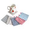 5pcs Fabric Coaster Tea Towels Double Cloth Placemat Cotton Linen Insulation Pad Napkins Dish Cloths Kitchen Accessories
