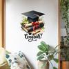 Congrats Grad Sign for Backdrop Class of 2026 Graduation Congratulation Wall Decals for Grad Party Decorations Photo Props
