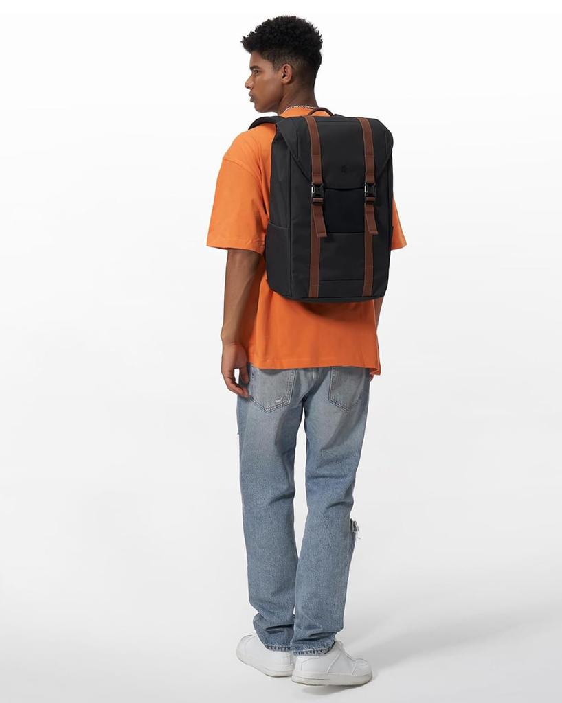 tomtoc 22L Large Capacity Daypack, Lightweight Town Backpack, Fits 13-15.6 inch Laptops, Water-Repellent, Perfect for City Walking, Hiking, Outdoor