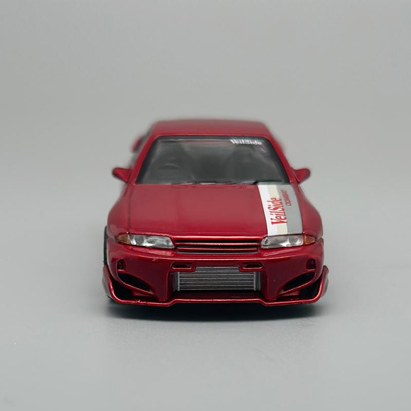 MINIGT 1:64 Nissan Skyline GTR R32 VeilSide Combat C-I Gem Red Alloy Car Model 987