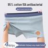 Langsha Boys' Antibacterial Cotton Boxer Briefs 4-Pack