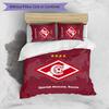Spartak Moscow Pattern Printed 3PCS Bedding Set Soft Skin-Friendly Washable Duvet Cover & Pillowcases Set All Season Bedroom