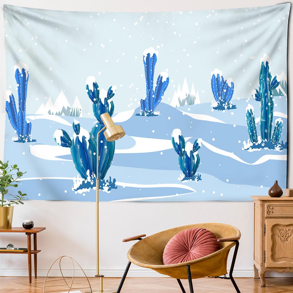 Cartoon Tree Children's Room Decoration Tapestry Oak Apple Cactus Wall Hanging Carpet Wall Cloth Mandala Tapestries Hippie Tapiz