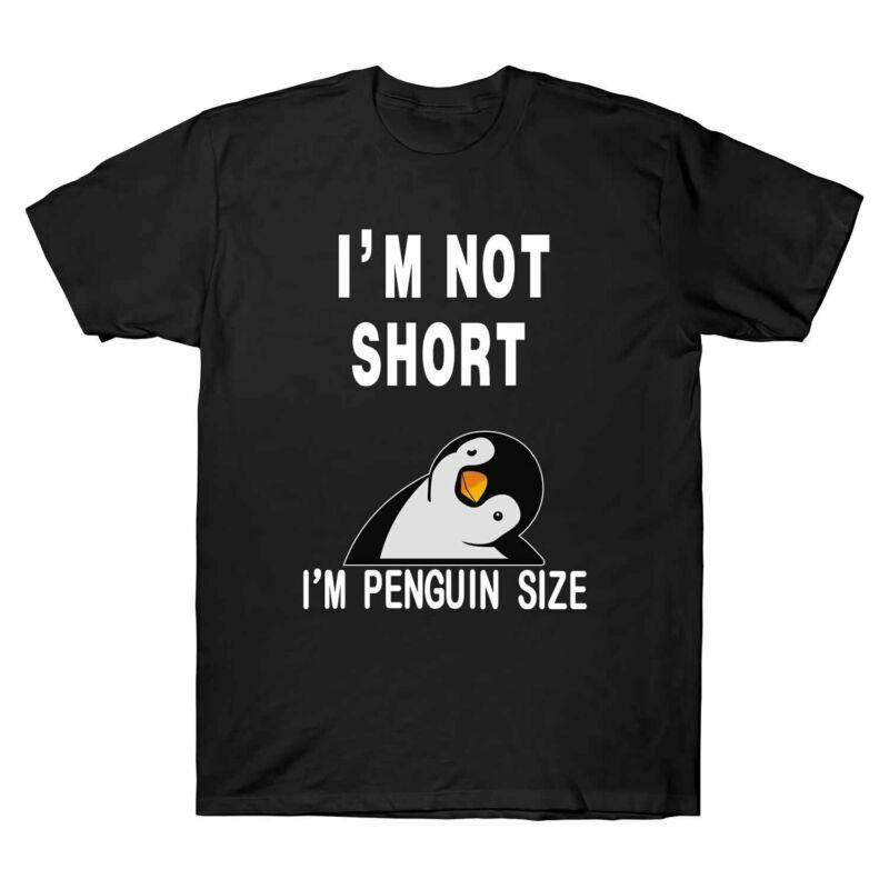 Funny T Unisexs Shirt I¡¯M Penguin Pattern Not Cotton Penguin Tee I¡¯M Size Short