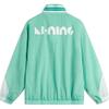 Li-Ning Sports Lifestyle Series Color Block Zipper Stand Collar Comfortable Breathable Loose Sports Windbreaker Unisex Outerwear AFDUC13-1