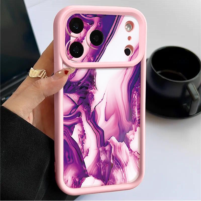 Marble Pattern Phone Case For iPhone 17 Pro Max Shockproof Bumper Soft Cover For iPhone 16 15 14 13 Pro Max 16E 17E
