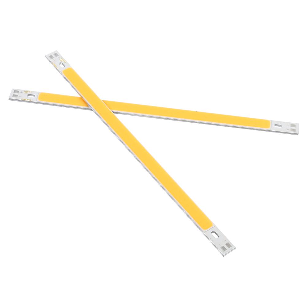 2 Adet 10W COB LED Şerit Işık Ampul Lamba 12-14V 1000LM için 200x10MM Beyaz
