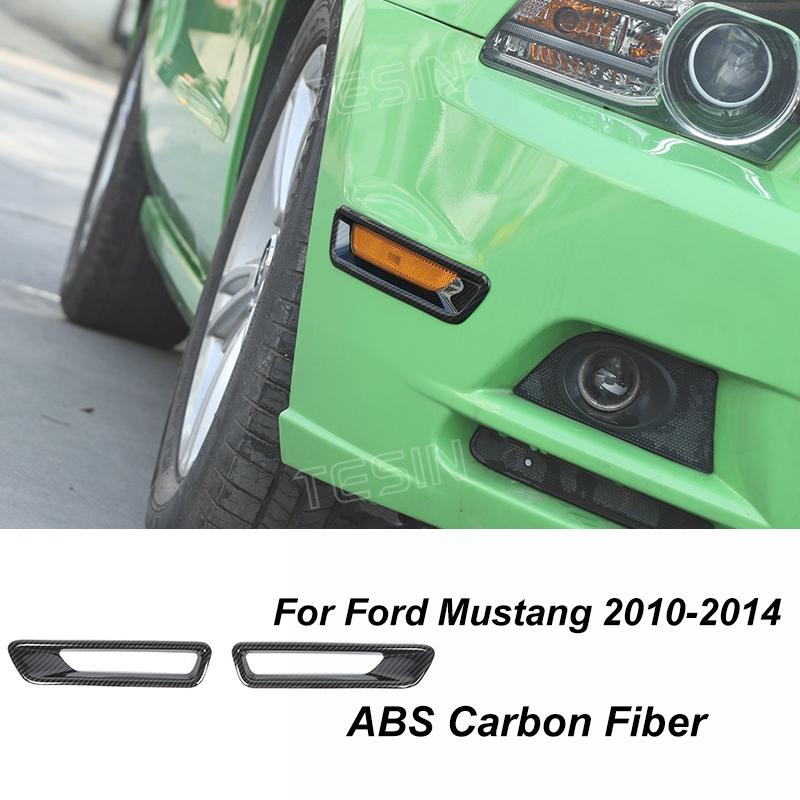 TESIN Autocolante de acoperire pentru decorațiuni interioare din fibră de carbon pentru Ford Mustang 2009 2010 2011 2012 2013 2014 Exterior