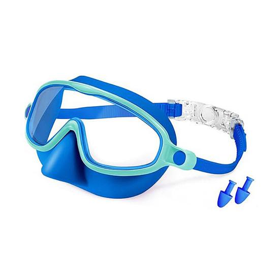 DYS 1/2 Pairs Children Swim Goggles with Earplugs, UV Protection Anti-Fog Pool Nose Cover, No Leakage Swimming Eyewear for Boys Girls