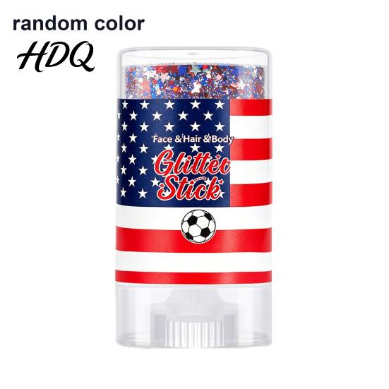 Clump-free Body Glitter Patriotic Stick Red White Blue Star Face Paint Party 1pc