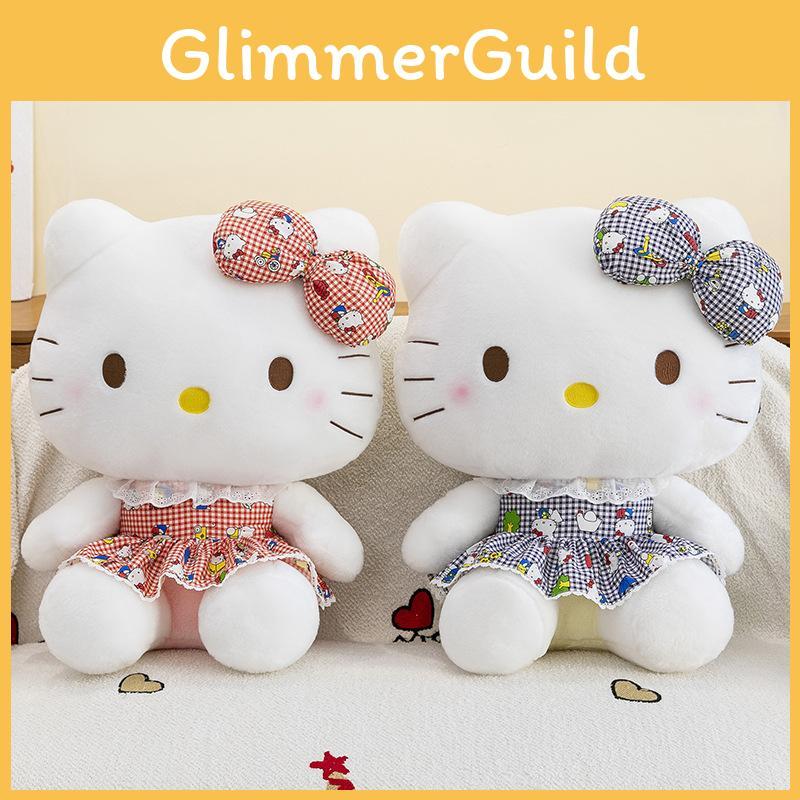 Adorable Cat Soft Plush Toy Doll Cute Bow Design For Collect Gift