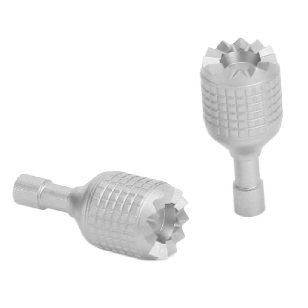 2 ks Hliníkové slitiny Stříbrné CNC Obrábění Dron Dálkový ovladač Kniply Joystick pro Mini 3 Pro RC s Obrazovkou