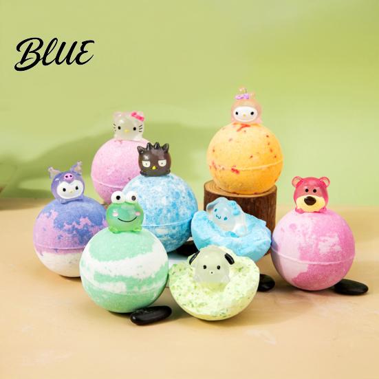Natural Bath Ball Salt with Glow-in-the-dark Toy Inside Fruity Floral Plants Extract Handmade Sea Bubble Women Men SPA Gift Spa